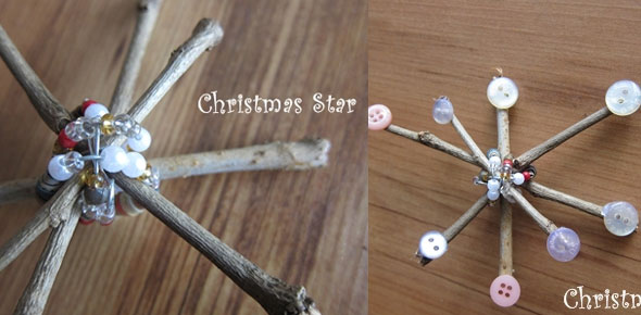decoration,christmas,twig,star,buttons