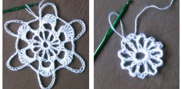 croched,snowflake,yarn,decoration