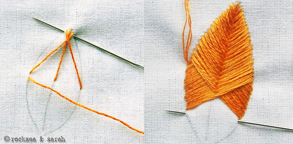 embroidery,leaf