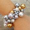 DIY Clustered Pearl Bracelet