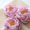 DIY Fabric Peony Flower Accessories Gift Toppers